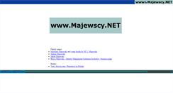 Desktop Screenshot of majewscy.net