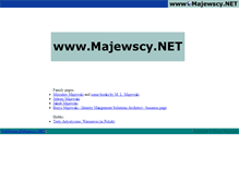 Tablet Screenshot of majewscy.net